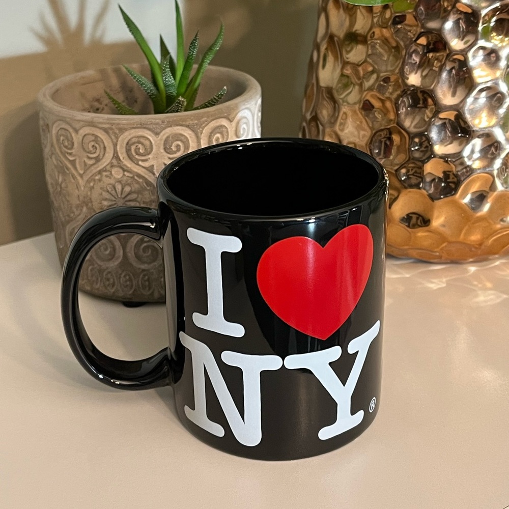 NEW I LOVE NY Black Red and White Coffee Mug by S&T World Products Inc